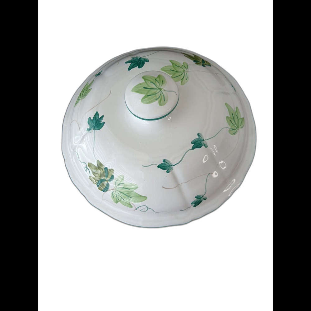 Herend Pottery Hungary Retired Ivy Pattern 2qt Covered Casserole Dish Lid Only